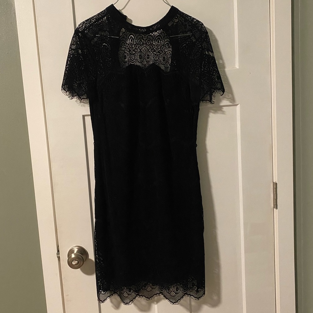 calvin klein black dress